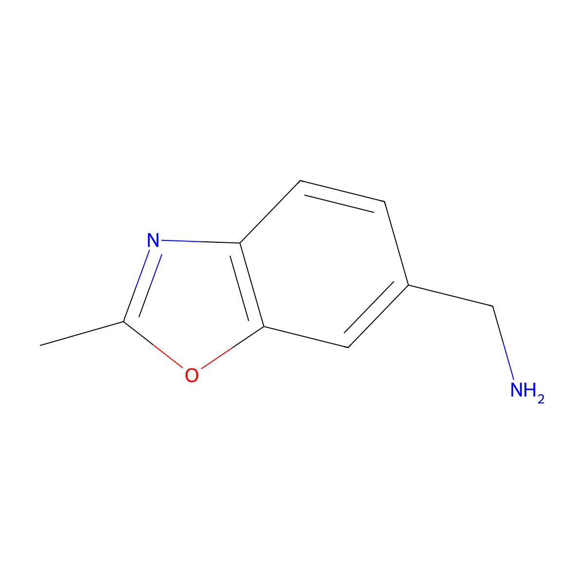6-(Aminomethyl)-2-methylbenzoxazole molecular structure, CAS 1368311-33-4