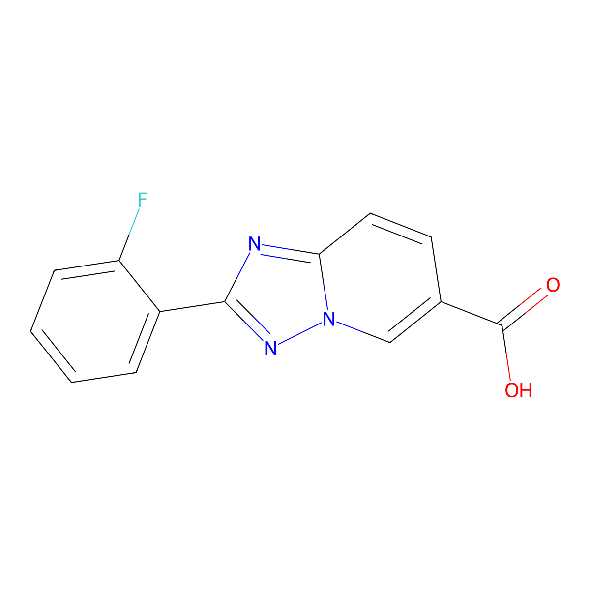2-(2-Fluorophenyl)-[1,2,4]triazolo[1,5-A]pyridine-6-carboxylic acid molecular structure, CAS 1368316-60-2