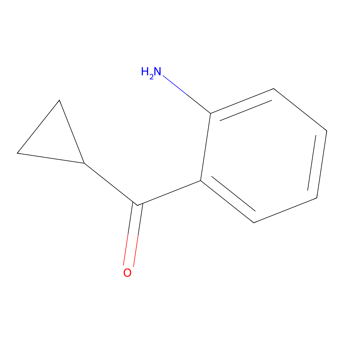 (2-Aminophenyl)(cyclopropyl)methanone molecular structure, CAS 136832-46-7