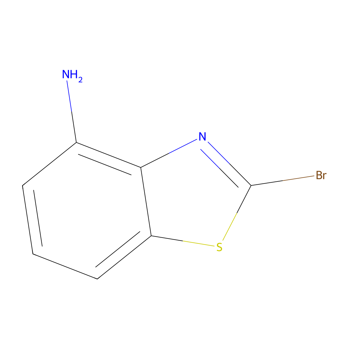 2-Bromobenzo[d]thiazol-4-amine molecular structure, CAS 1368320-74-4