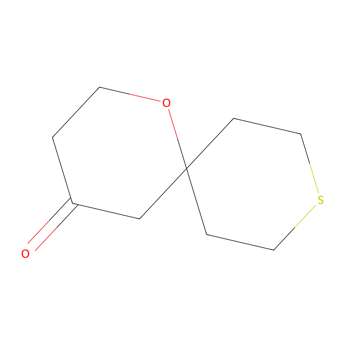 1-Oxa-9-thiaspiro[5.5]undecan-4-one molecular structure, CAS 1368327-08-5