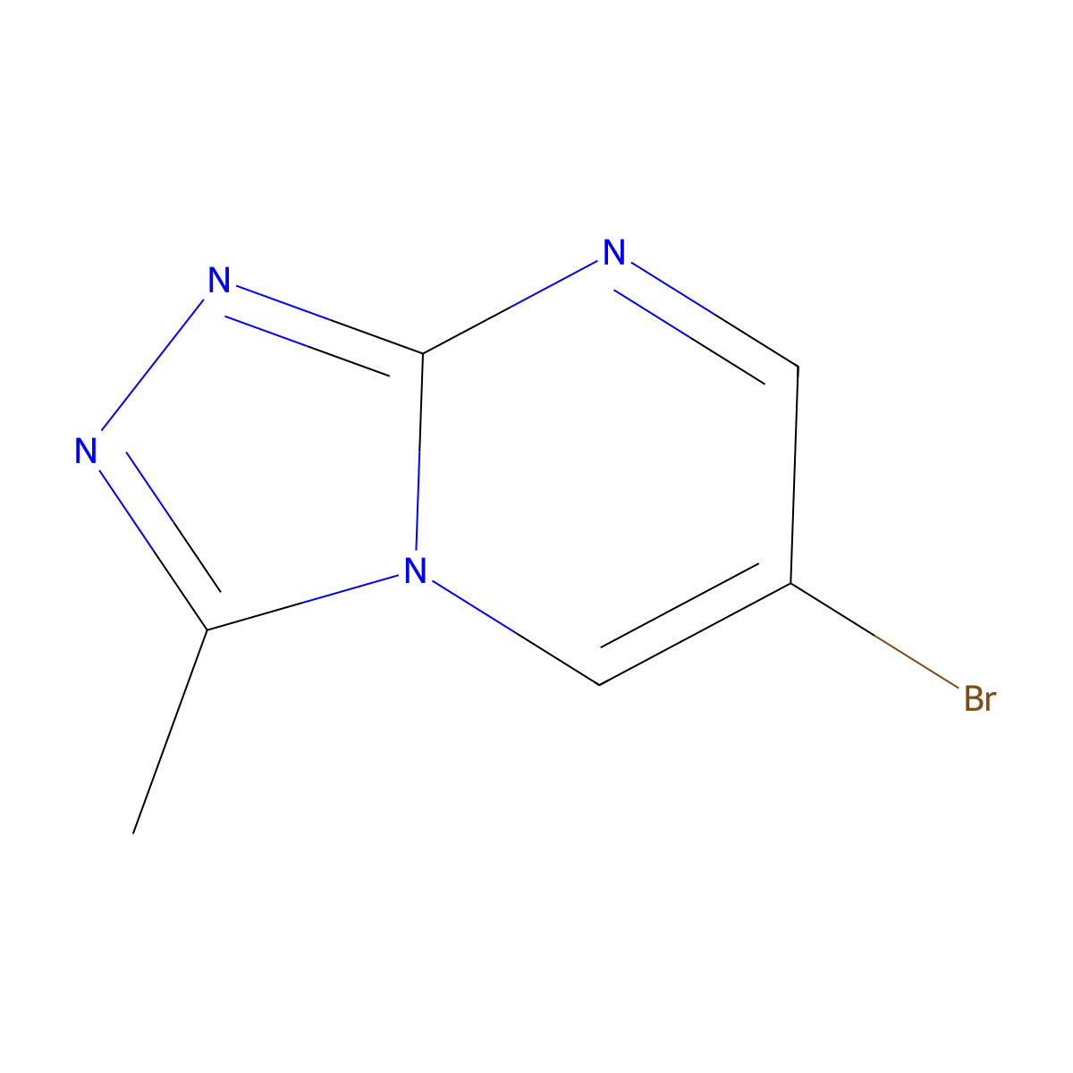 6-Bromo-3-methyl[1,2,4]triazolo[4,3-a]pyrimidine molecular structure, CAS 1368328-57-7