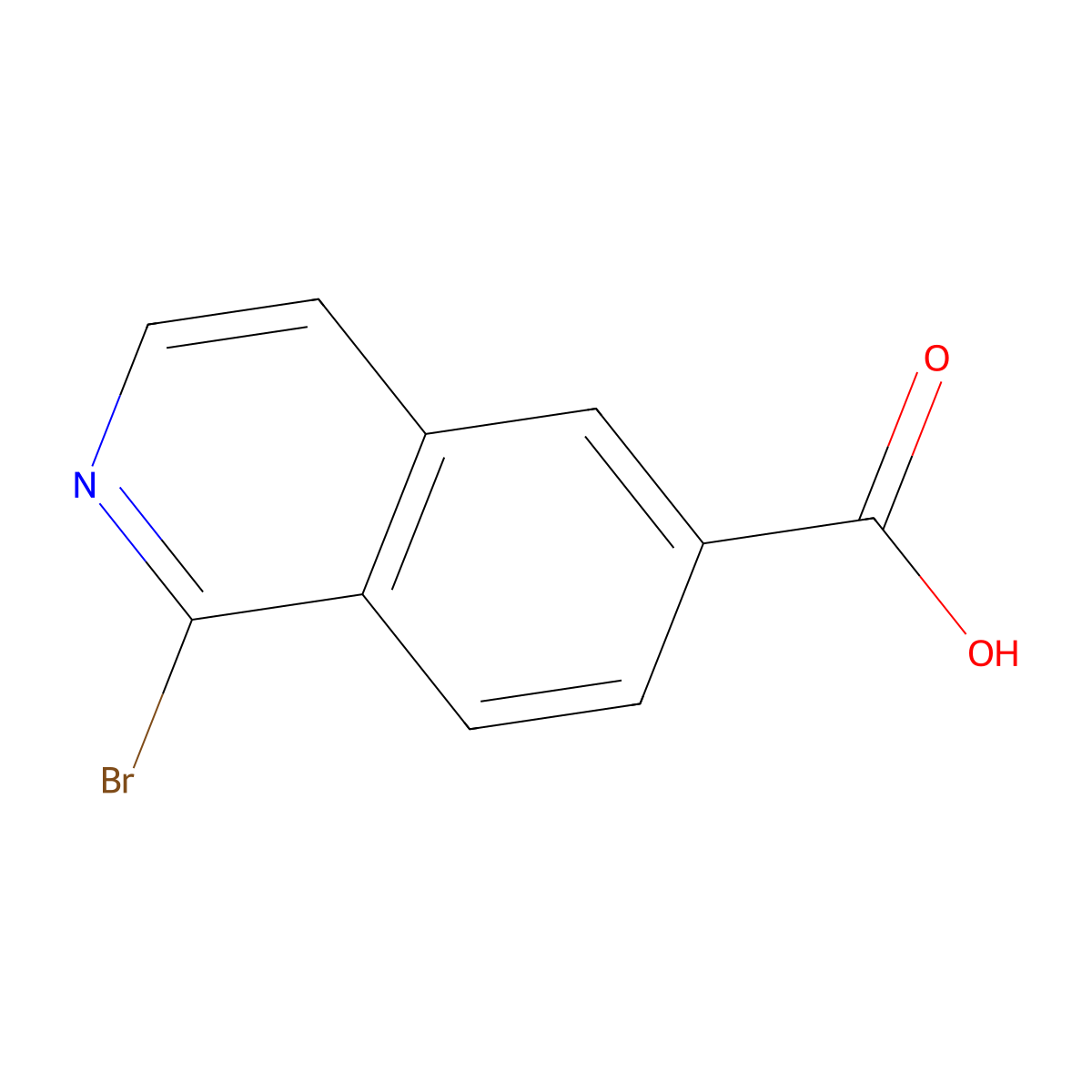1-Bromoisoquinoline-6-carboxylic acid molecular structure, CAS 1368330-08-8