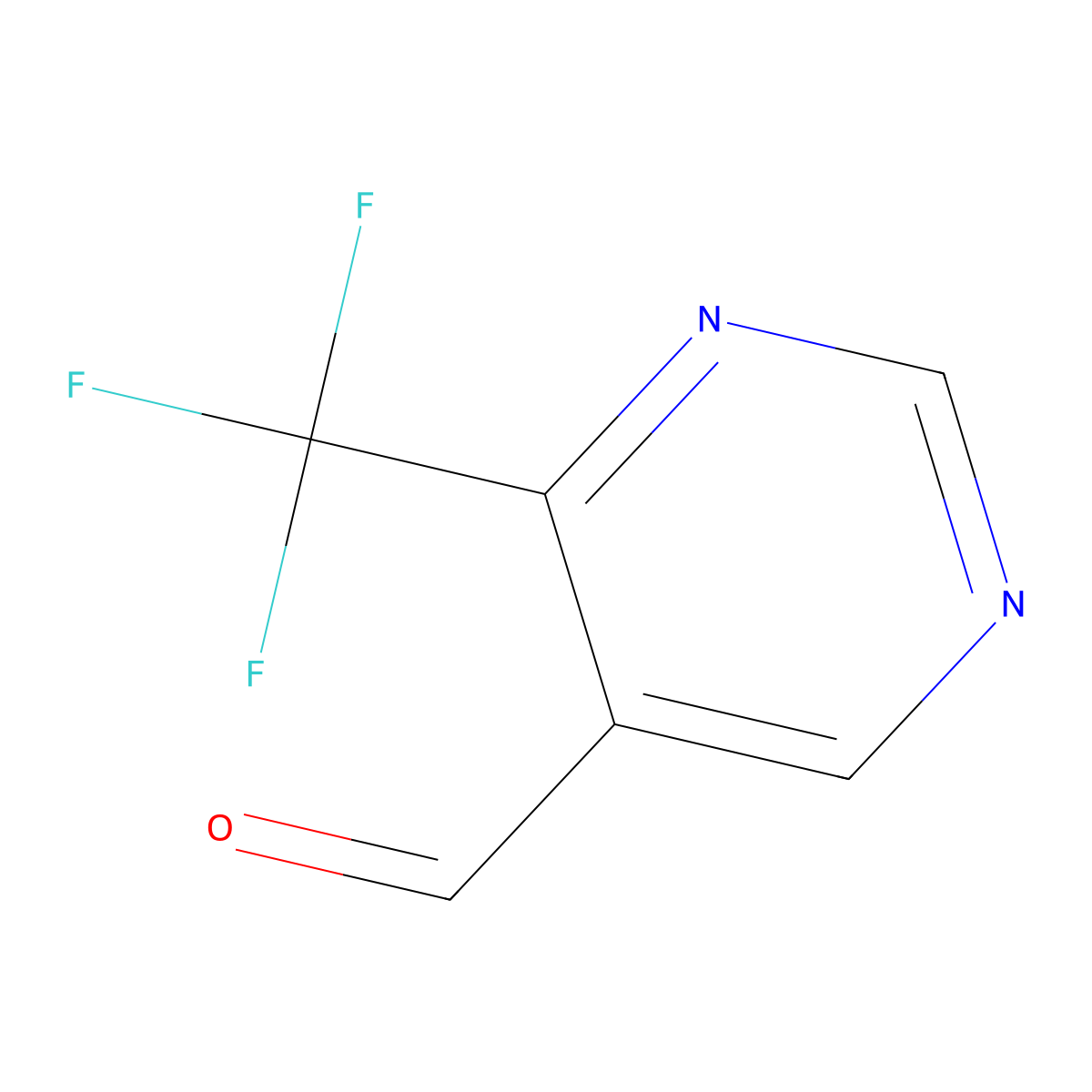 4-(Trifluoromethyl)pyrimidine-5-carbaldehyde molecular structure, CAS 1368331-21-8