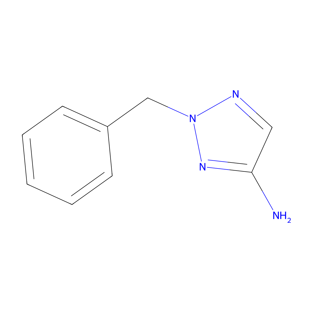 2-Benzyl-2H-1,2,3-triazol-4-amine molecular structure, CAS 1368331-45-6