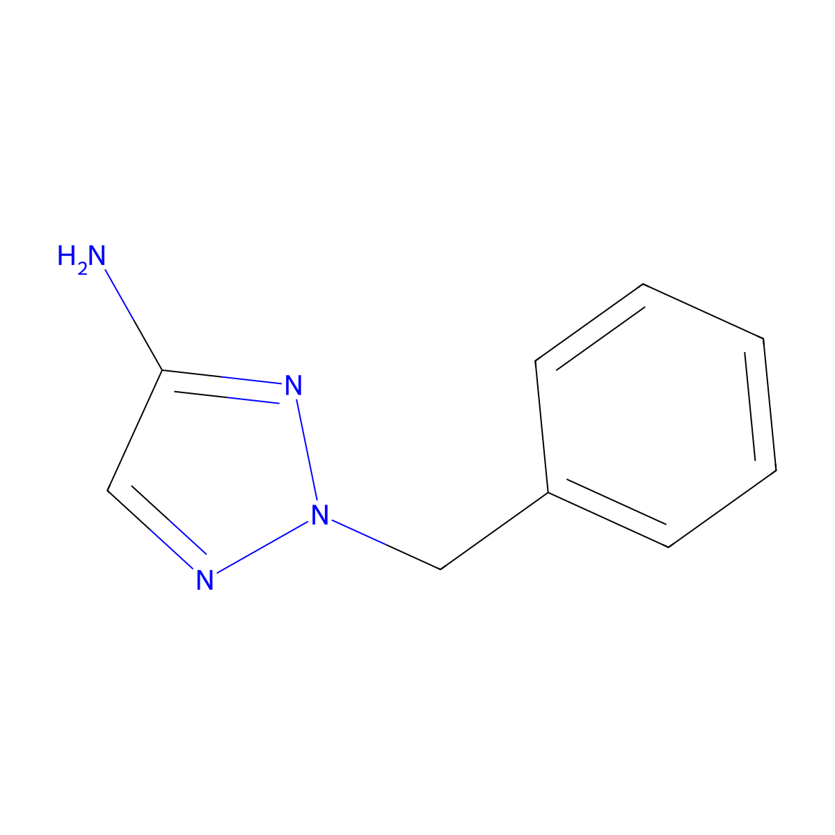 2-Benzyl-2H-1,2,3-triazol-4-amine molecular structure, CAS 1368331-45-6
