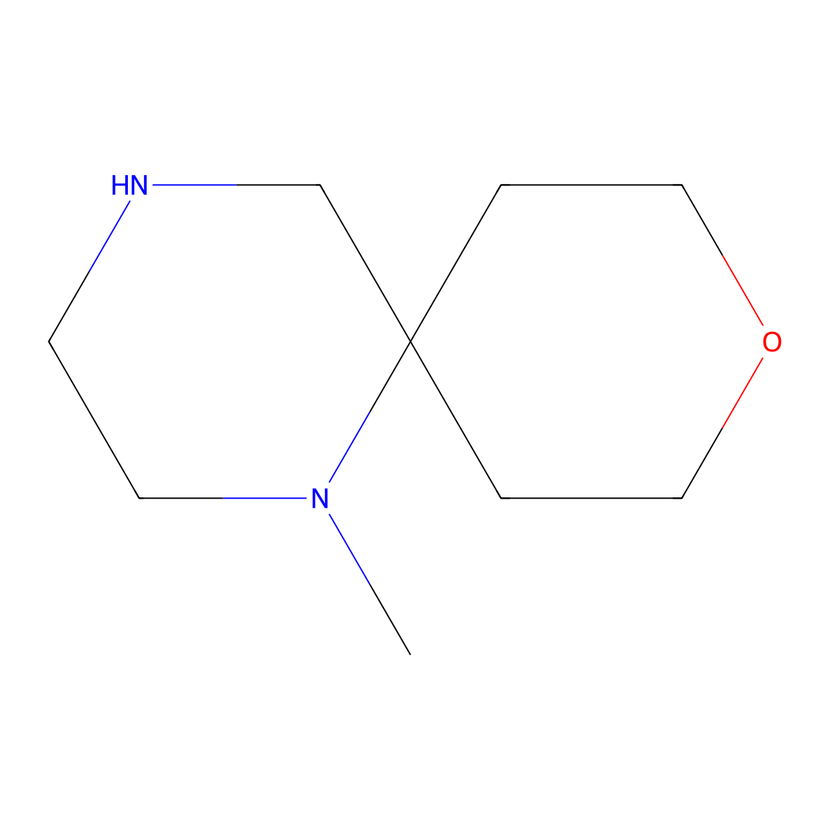 1-Methyl-9-oxa-1,4-diazaspiro(5.5)undecane molecular structure, CAS 1368338-61-7