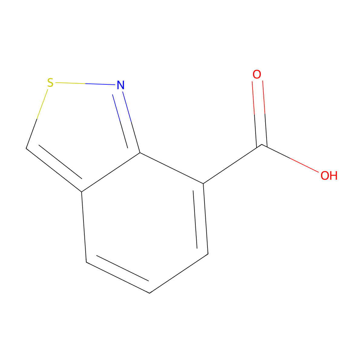 Benzo[c]isothiazole-7-carboxylic Acid molecular structure, CAS 1368343-38-7