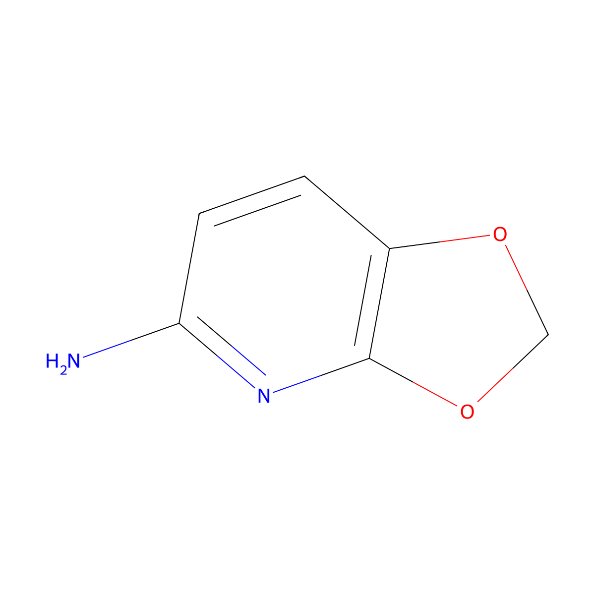 2H-[1,3]Dioxolo[4,5-b]pyridin-5-amine molecular structure, CAS 1368345-12-3