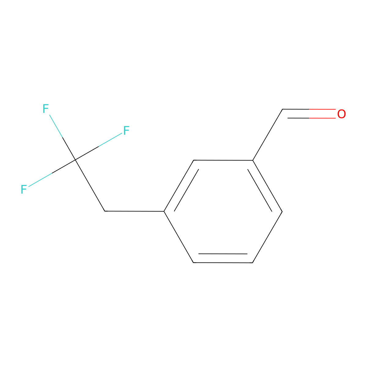 3-(2,2,2-Trifluoroethyl)benzaldehyde molecular structure, CAS 1368345-17-8
