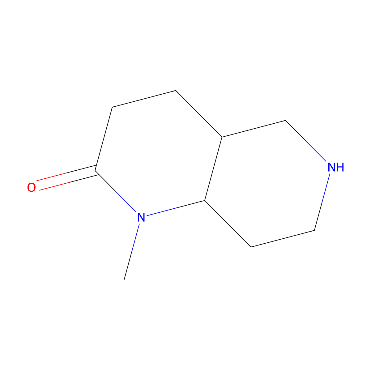 trans-1-Methyloctahydro-1,6-naphthyridin-2(1H)-one molecular structure, CAS 1368347-76-5