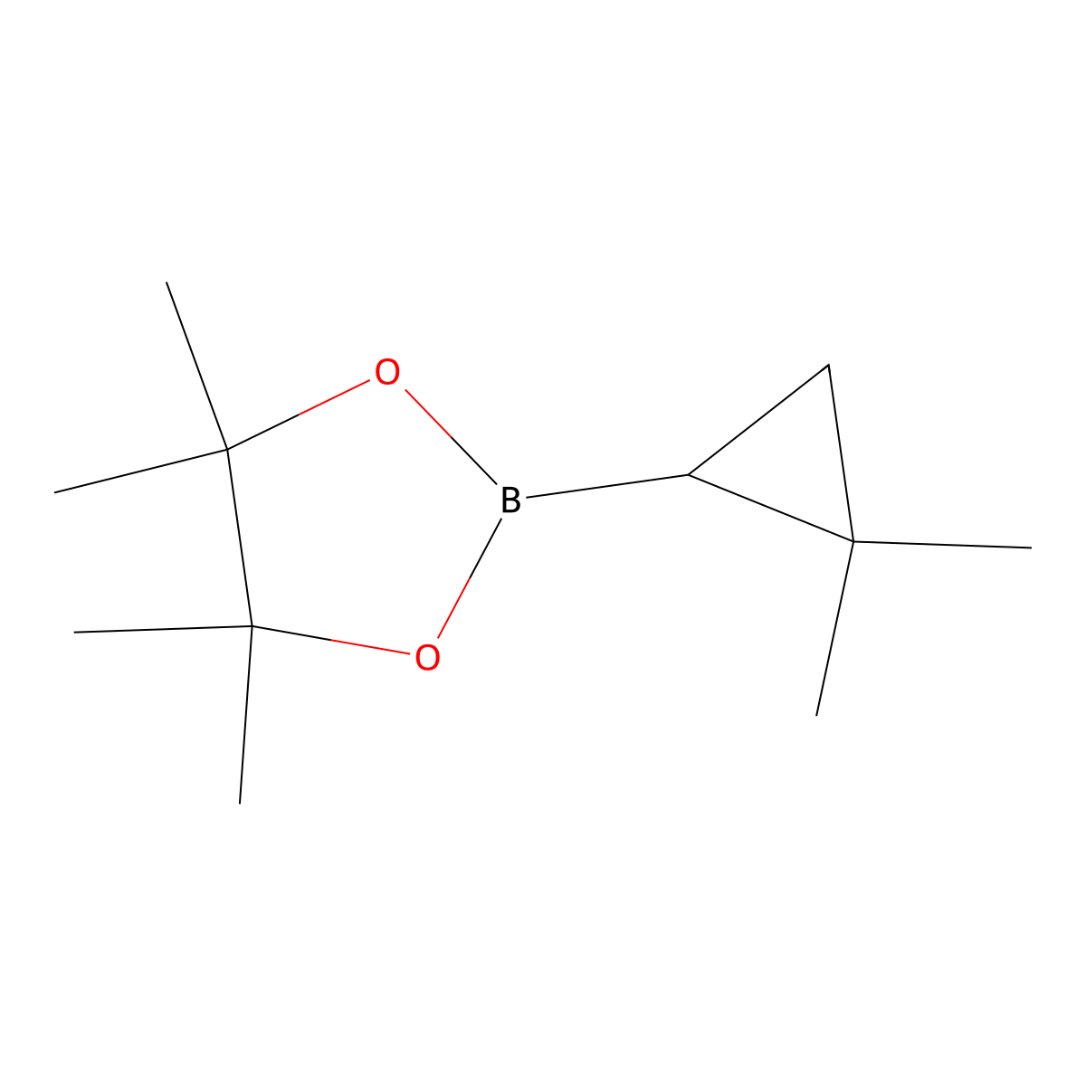2-(2,2-Dimethylcyclopropyl)-4,4,5,5-tetramethyl-1,3,2-dioxaborolane molecular structure, CAS 136835-34-2