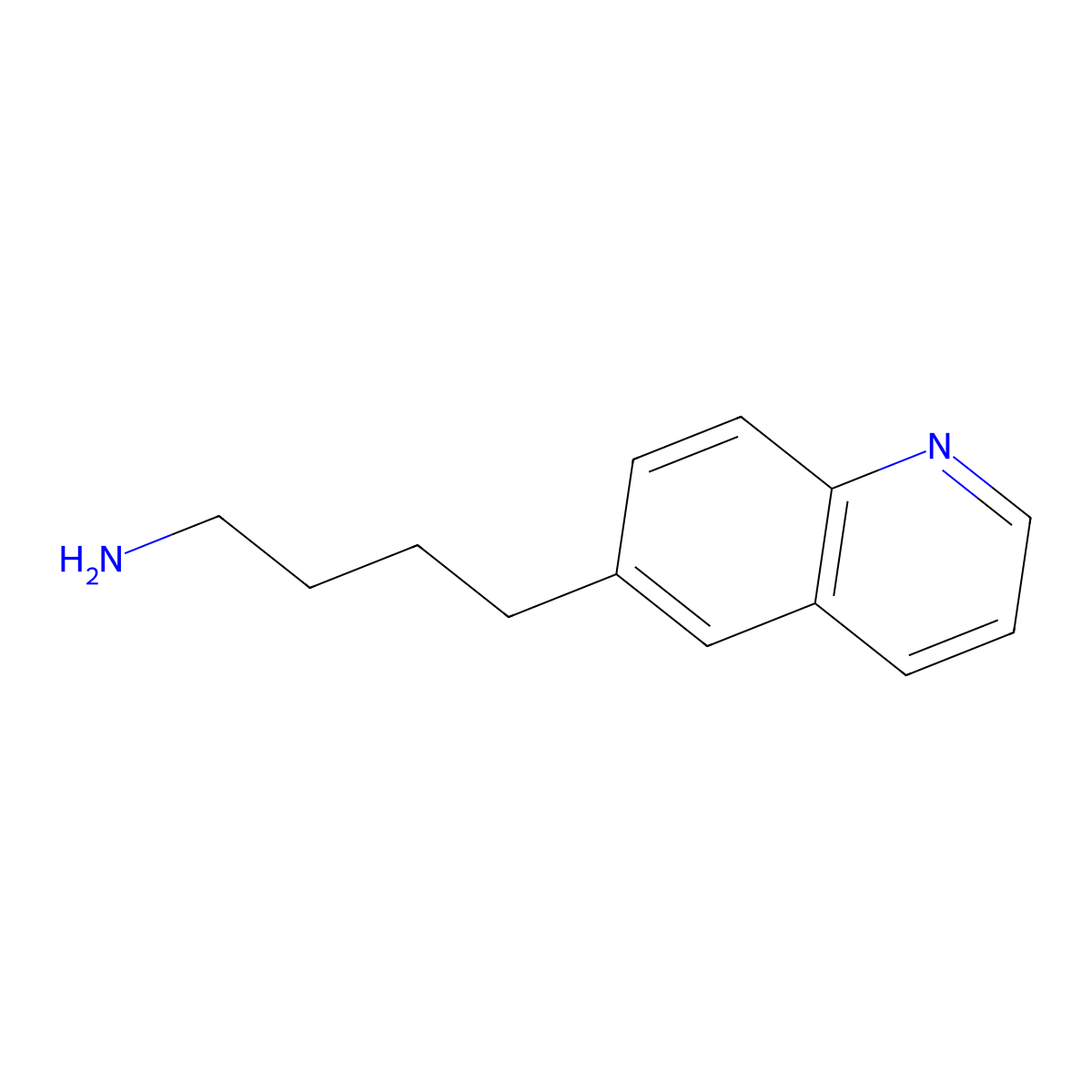 4-(Quinolin-6-yl)butan-1-amine molecular structure, CAS 1368350-66-6