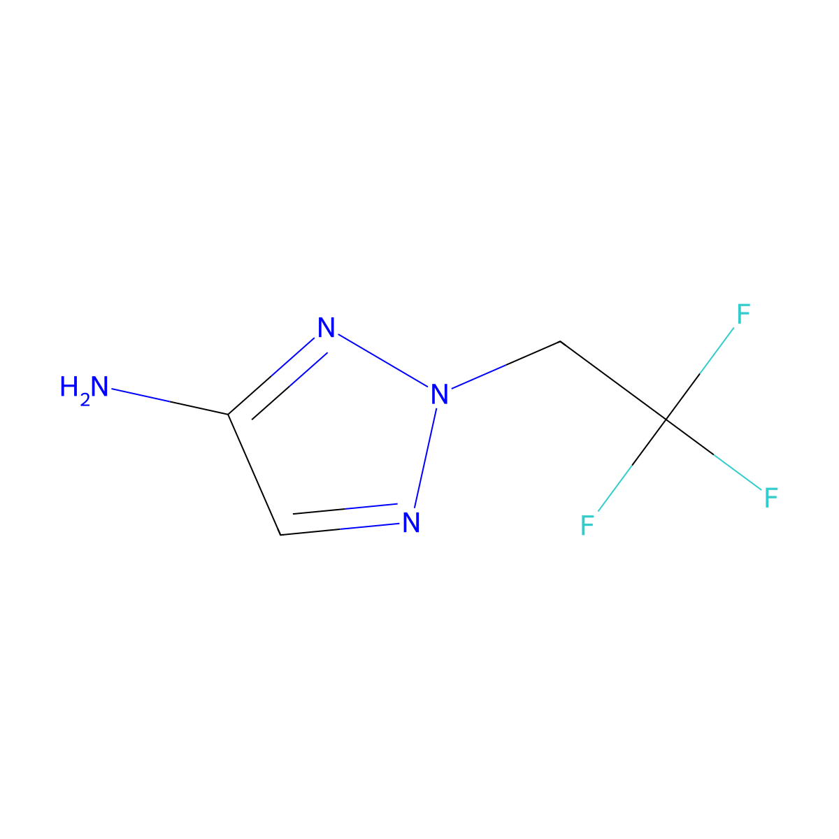 2-(2,2,2-trifluoroethyl)-2H-1,2,3-triazol-4-amine molecular structure, CAS 1368351-67-0