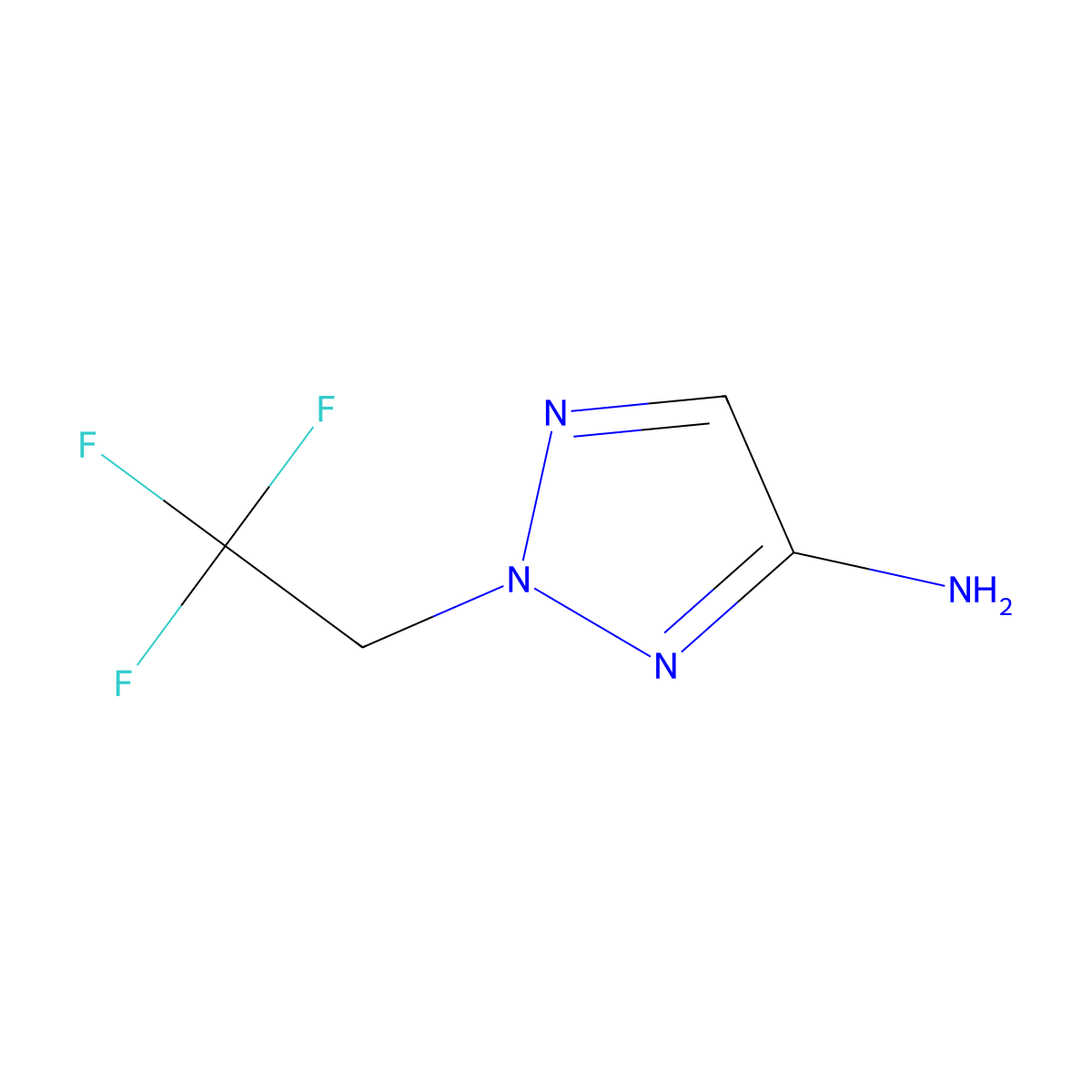 2-(2,2,2-trifluoroethyl)-2H-1,2,3-triazol-4-amine molecular structure, CAS 1368351-67-0