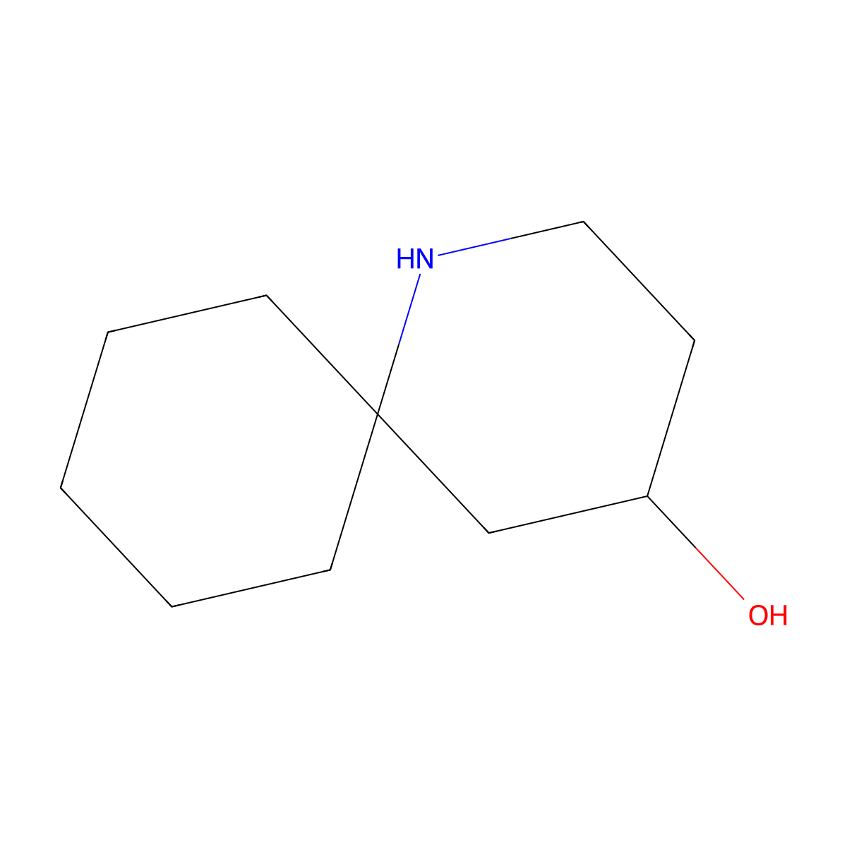 1-Azaspiro[5.5]undecan-4-ol molecular structure, CAS 1368355-91-2