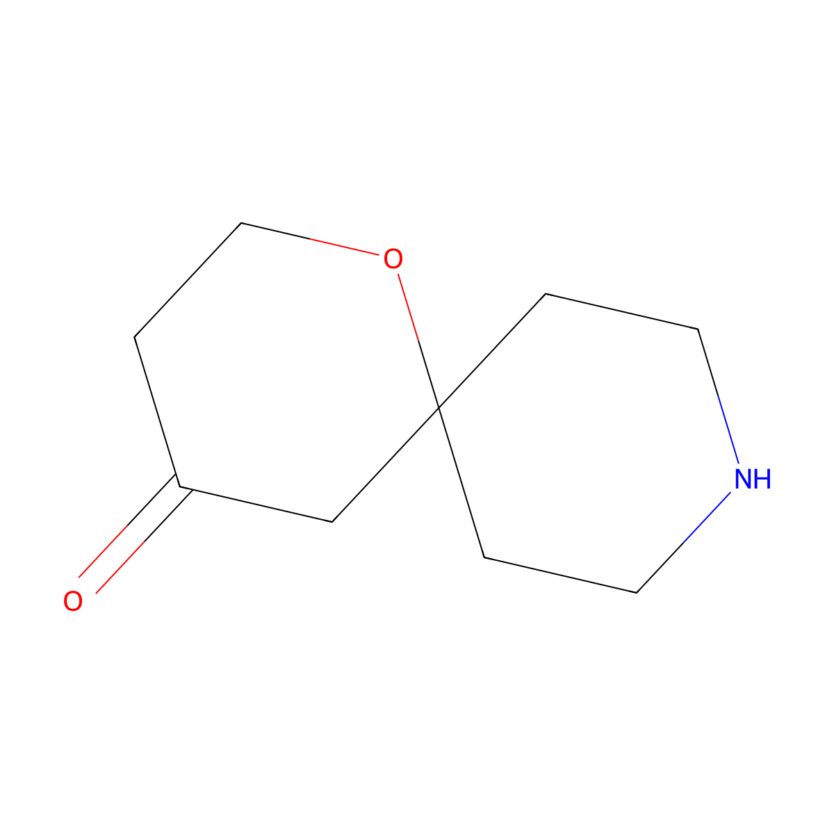 1-Oxa-9-azaspiro[5.5]undecan-4-one molecular structure, CAS 1368356-20-0