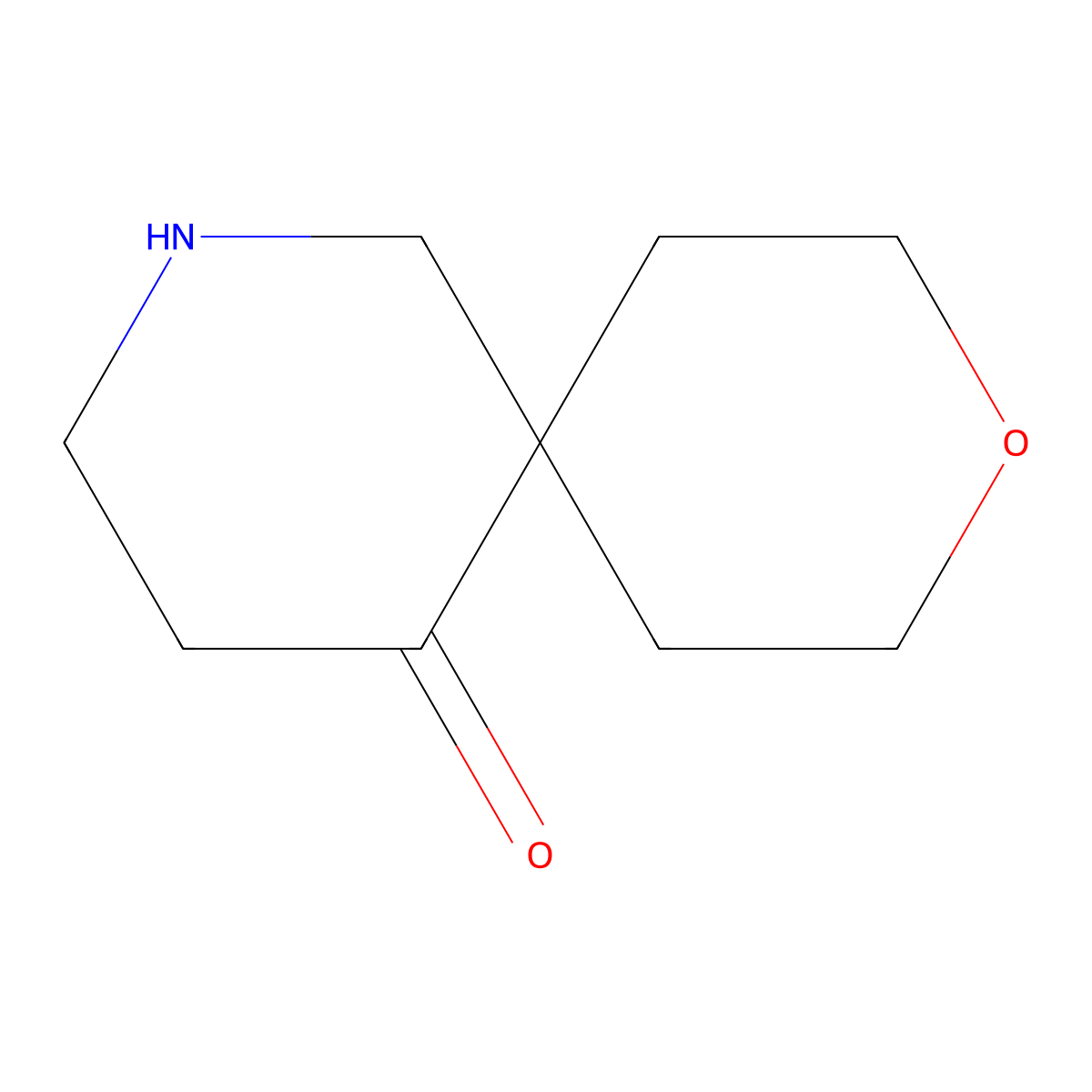 9-Oxa-2-azaspiro[5.5]undecan-5-one molecular structure, CAS 1368356-30-2