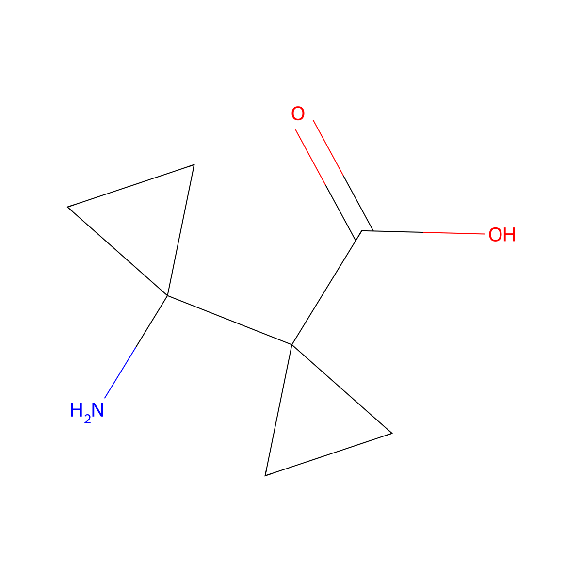 1'-Amino-[1,1'-BI(cyclopropane)]-1-carboxylic acid molecular structure, CAS 1368362-17-7