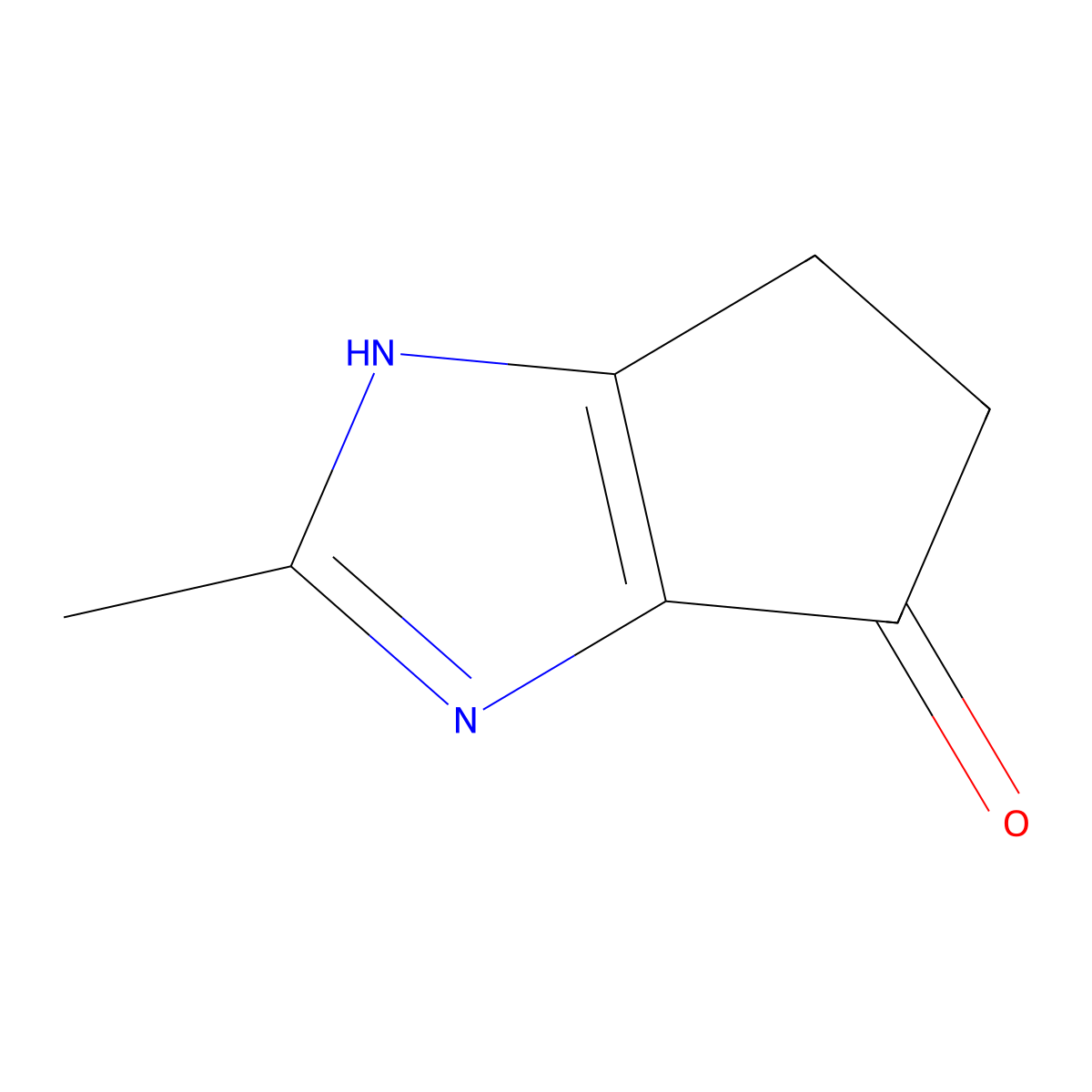 5,6-Dihydro-2-methylcyclopent[D]imidazol-4(3H)-one molecular structure, CAS 1368364-08-2