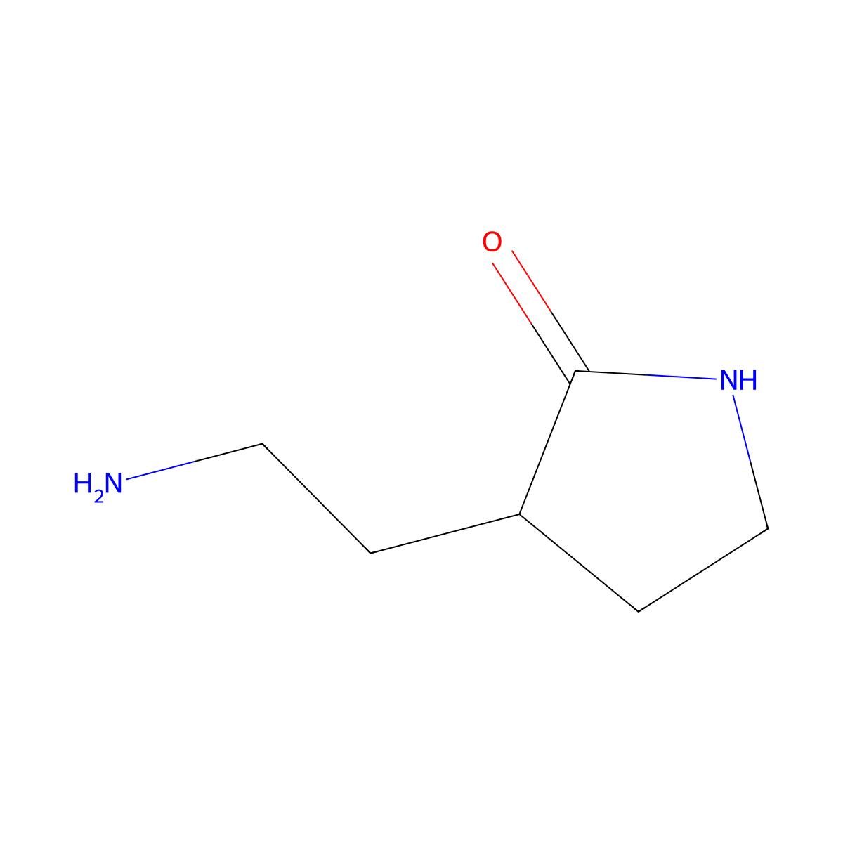 3-(2-Aminoethyl)pyrrolidin-2-one molecular structure, CAS 1368364-40-2