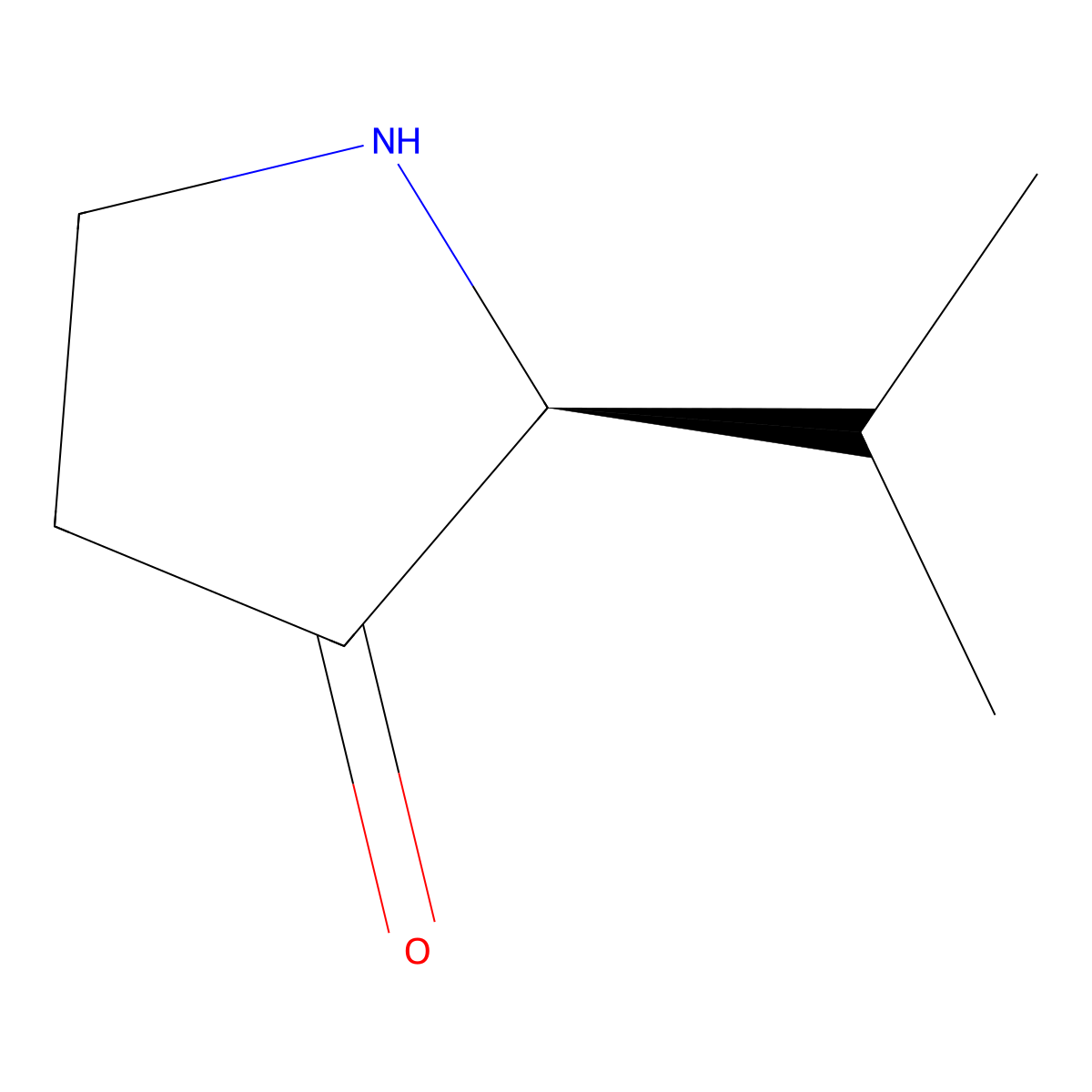 (2S)-2-(propan-2-yl)pyrrolidin-3-one molecular structure, CAS 1368364-67-3