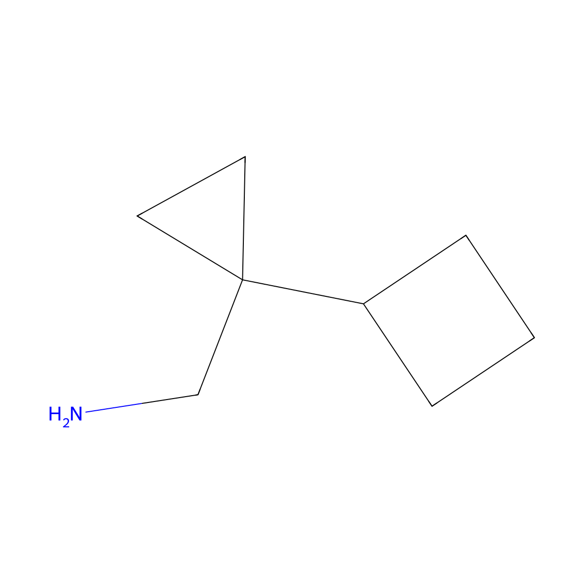 C-(1-Cyclobutyl-cyclopropyl)-methylamine molecular structure, CAS 1368364-88-8