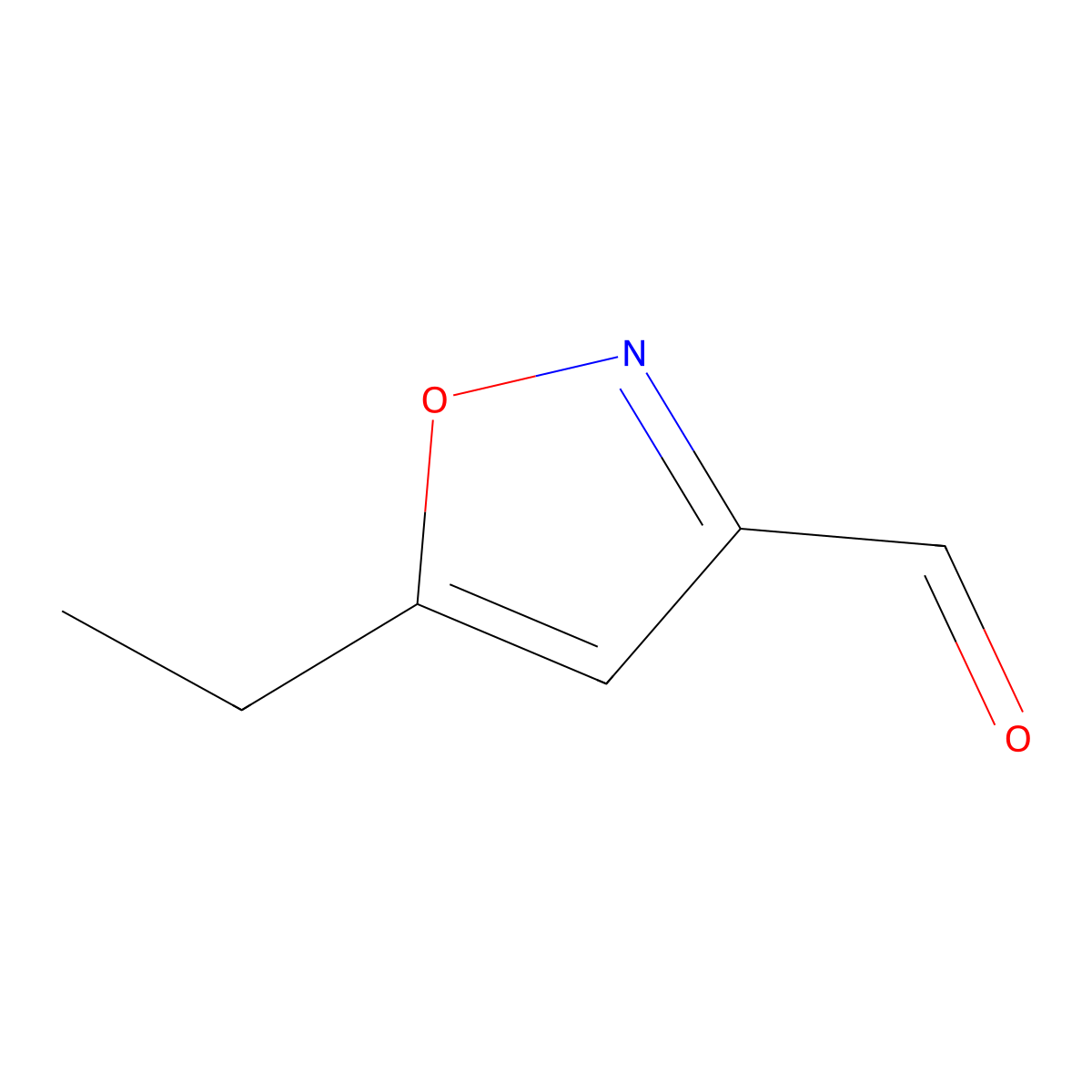 5-Ethyl-1,2-oxazole-3-carbaldehyde molecular structure, CAS 1368365-43-8