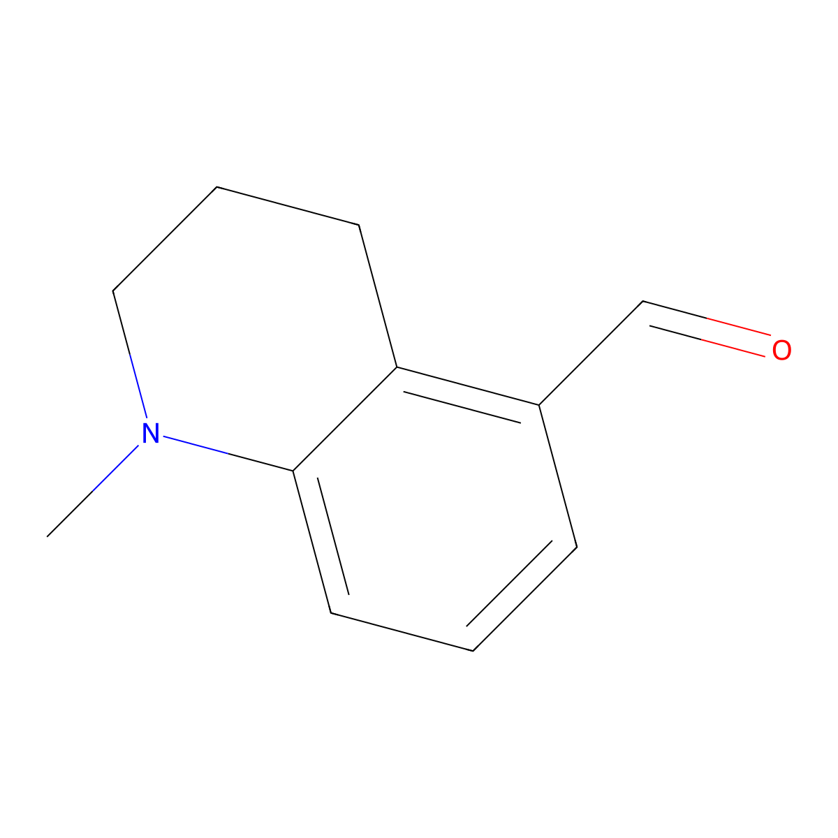 1-Methyl-1,2,3,4-tetrahydroquinoline-5-carbaldehyde molecular structure, CAS 1368372-82-0