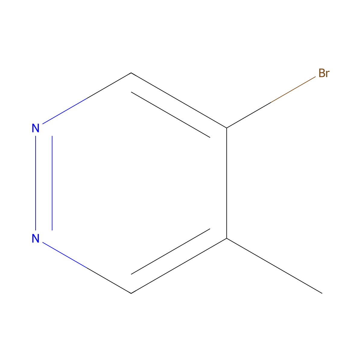 4-Bromo-5-methylpyridazine molecular structure, CAS 1368375-27-2