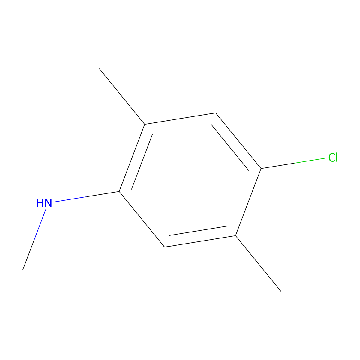 4-chloro-N,2,5-trimethylaniline molecular structure, CAS 1368379-44-5
