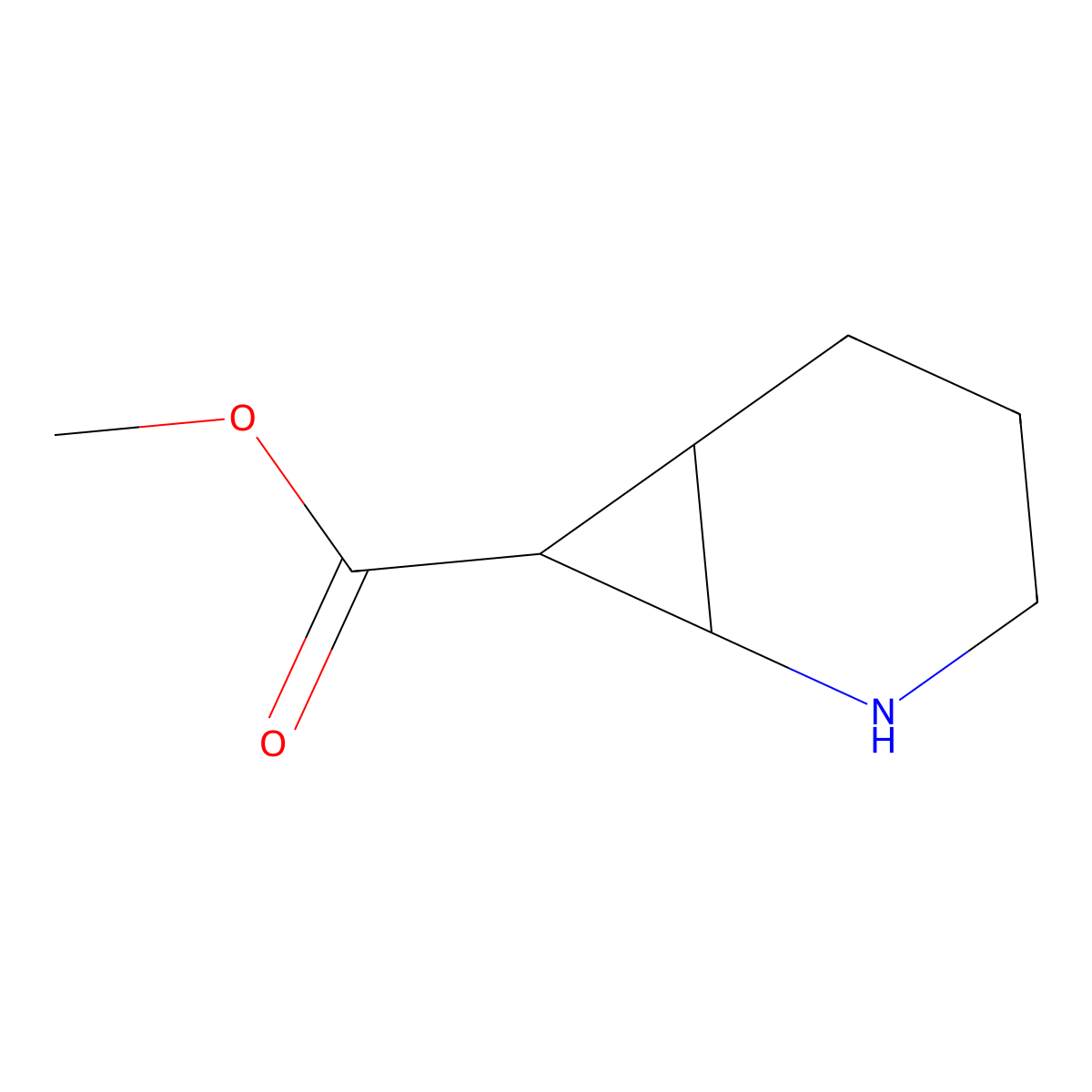 Methyl 2-azabicyclo[4.1.0]heptane-7-carboxylate molecular structure, CAS 1368380-12-4