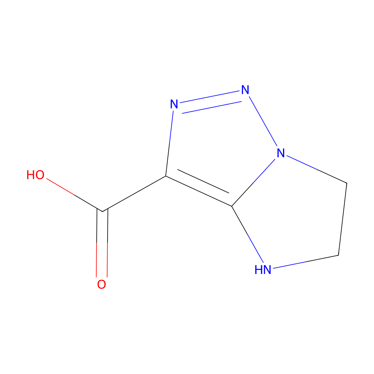 4H,5H,6H-imidazo[1,2-c][1,2,3]triazole-3-carboxylic acid molecular structure, CAS 1368380-68-0