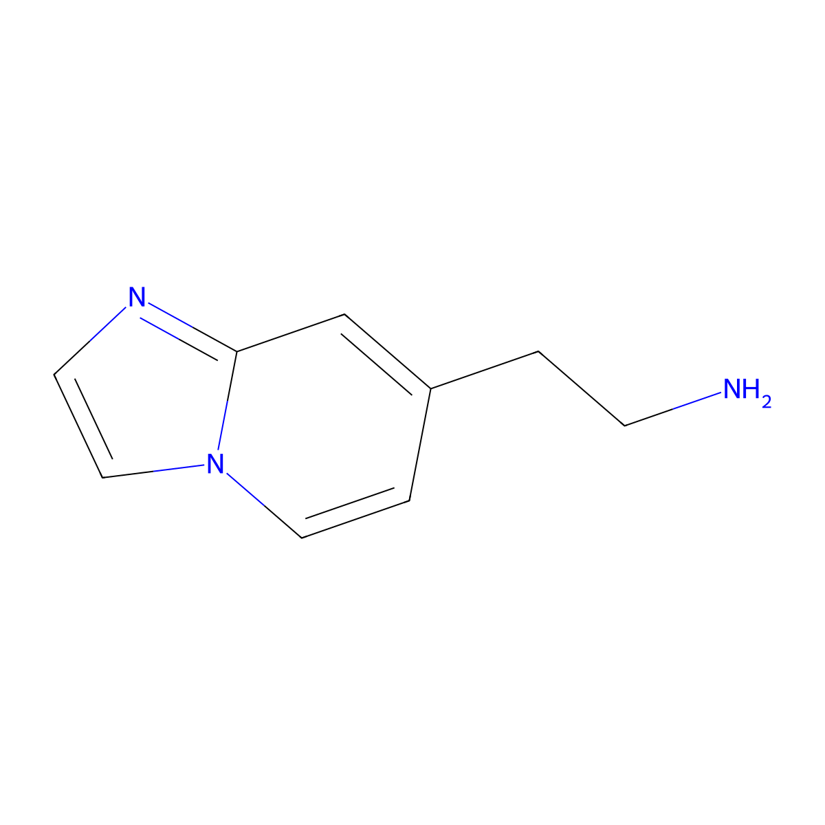 2-{Imidazo[1,2-a]pyridin-7-yl}ethan-1-amine molecular structure, CAS 1368384-83-1