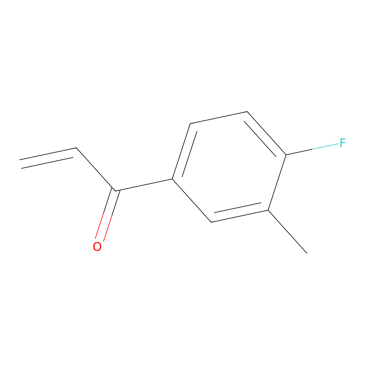 1-(4-Fluoro-3-methylphenyl)prop-2-en-1-one molecular structure, CAS 1368396-11-5