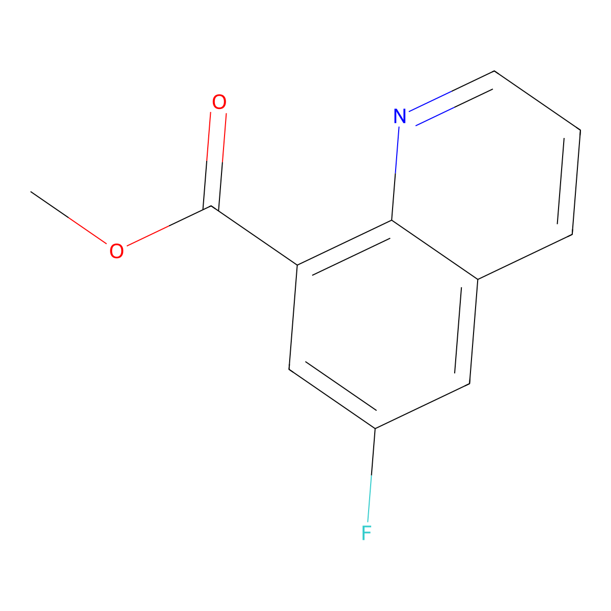 Methyl 6-fluoroquinoline-8-carboxylate molecular structure, CAS 1368396-99-9