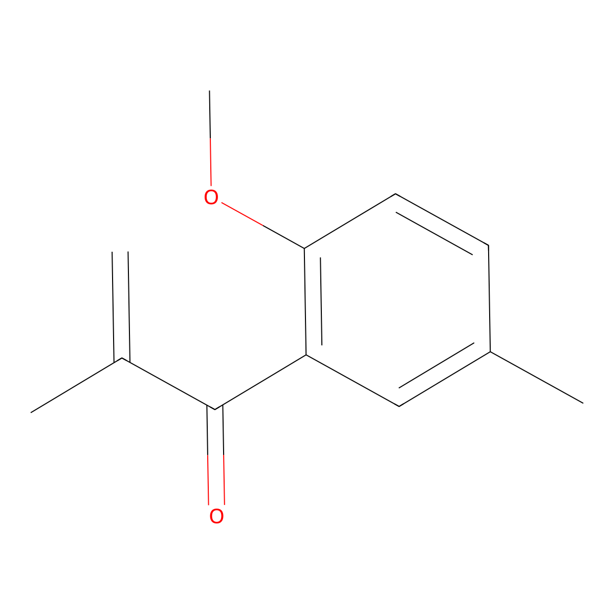 1-(2-Methoxy-5-methylphenyl)-2-methylprop-2-en-1-one molecular structure, CAS 1368398-08-6