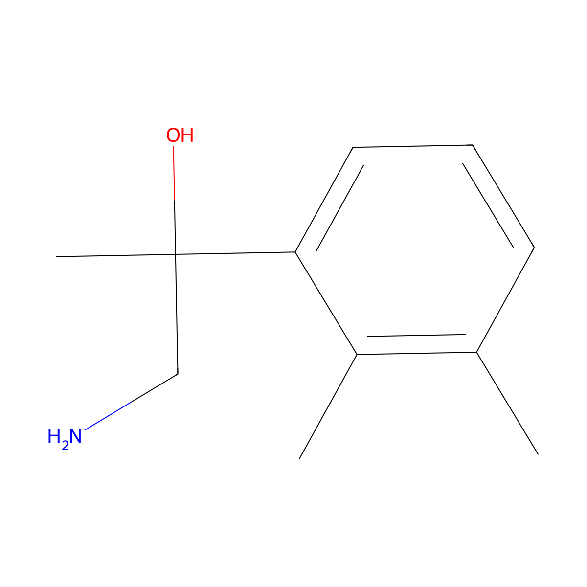 1-Amino-2-(2,3-dimethylphenyl)propan-2-ol molecular structure, CAS 1368398-33-7