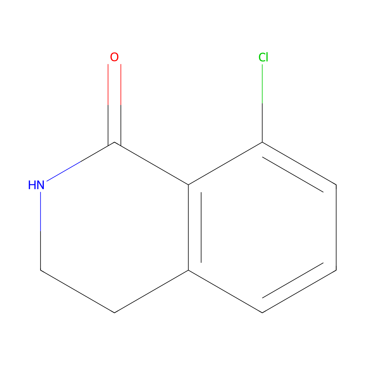 8-Chloro-3,4-dihydroisoquinolin-1(2H)-one molecular structure, CAS 1368398-54-2