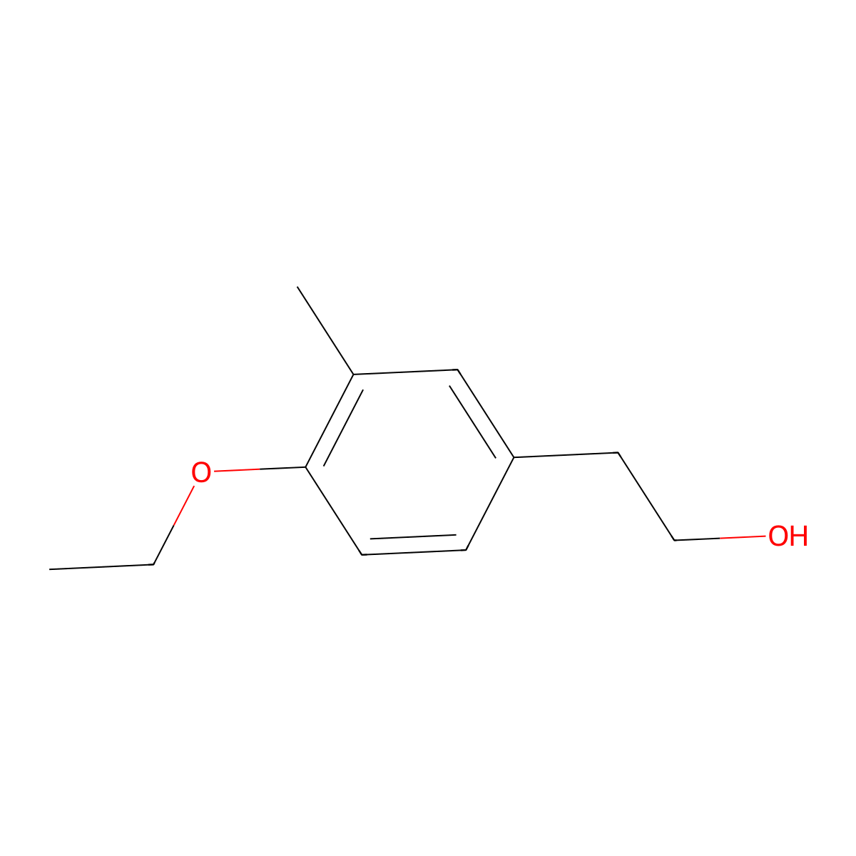 4-Ethoxy-3-methylphenethyl alcohol molecular structure, CAS 1368400-81-0