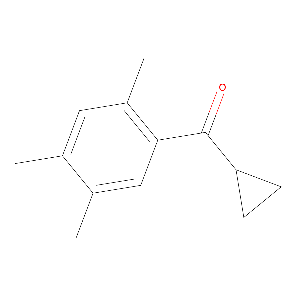 Cyclopropyl(2,4,5-trimethylphenyl)methanone molecular structure, CAS 1368408-33-6