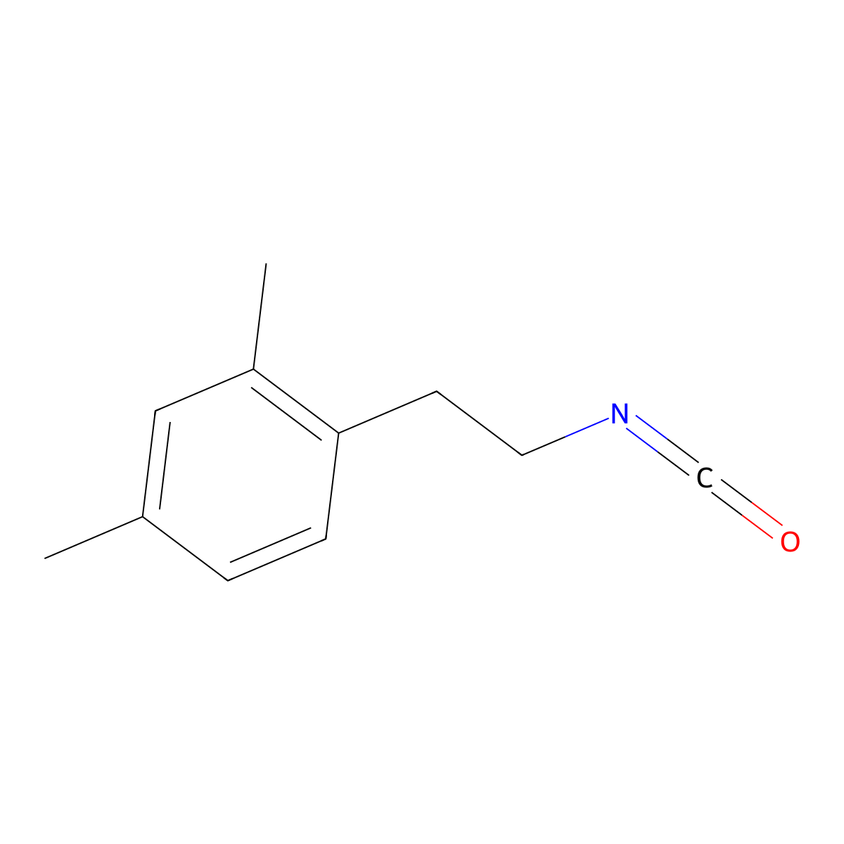 1-(2-Isocyanatoethyl)-2,4-dimethylbenzene molecular structure, CAS 1368409-71-5