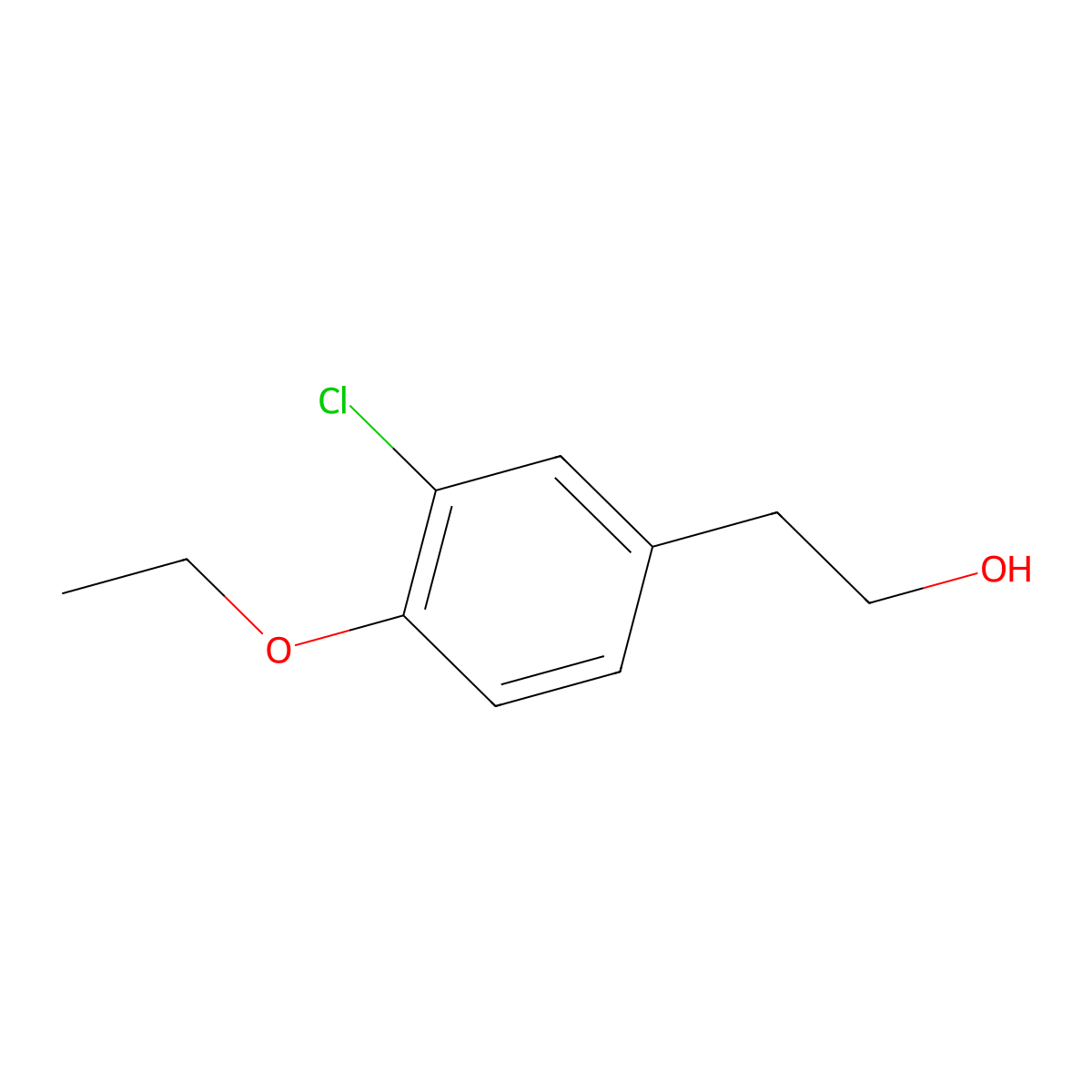 3-Chloro-4-ethoxyphenethyl alcohol molecular structure, CAS 1368410-67-6