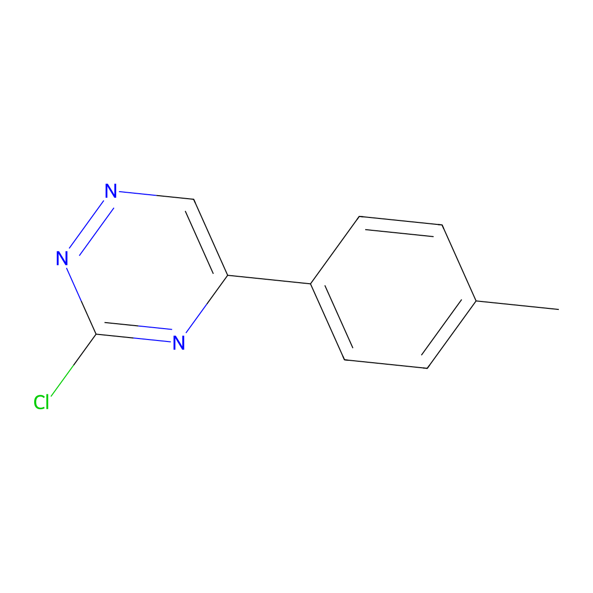 3-Chloro-5-(p-tolyl)-1,2,4-triazine molecular structure, CAS 1368414-41-8