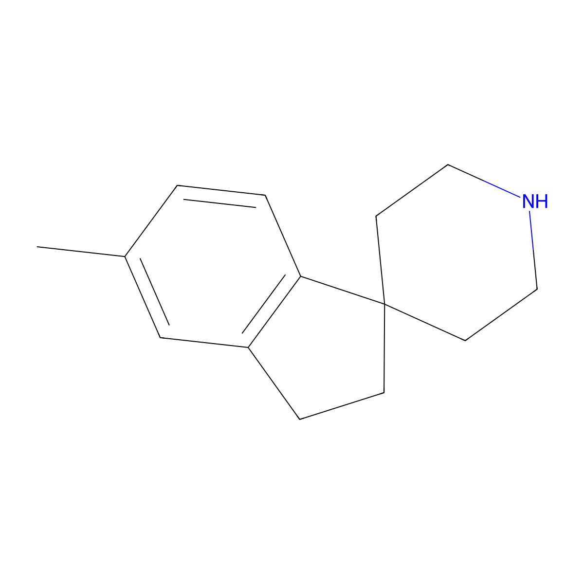 5-Methyl-2,3-dihydrospiro[indene-1,4'-piperidine] molecular structure, CAS 1368439-54-6