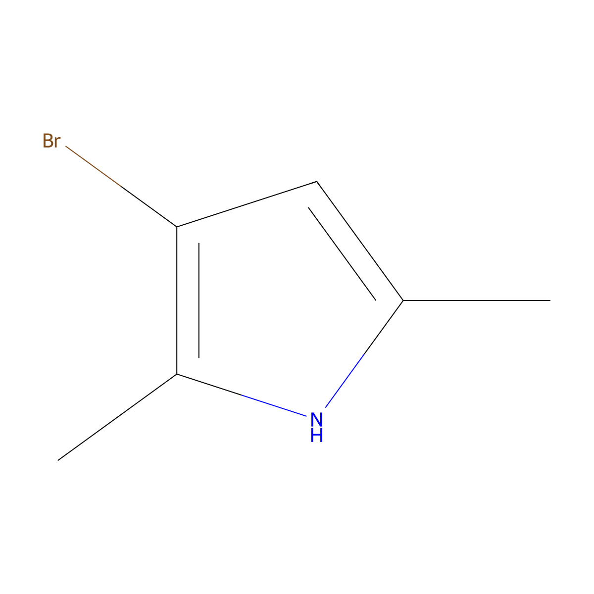 3-bromo-2,5-dimethyl-1H-pyrrole molecular structure, CAS 1368448-91-2