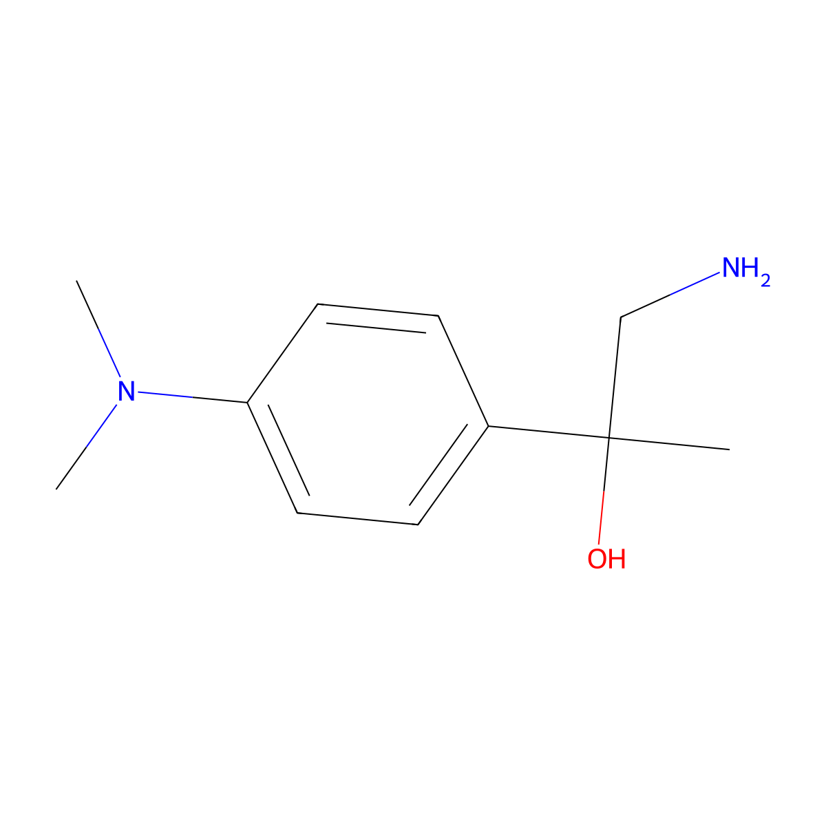 1-Amino-2-[4-(dimethylamino)phenyl]propan-2-ol molecular structure, CAS 1368463-65-3
