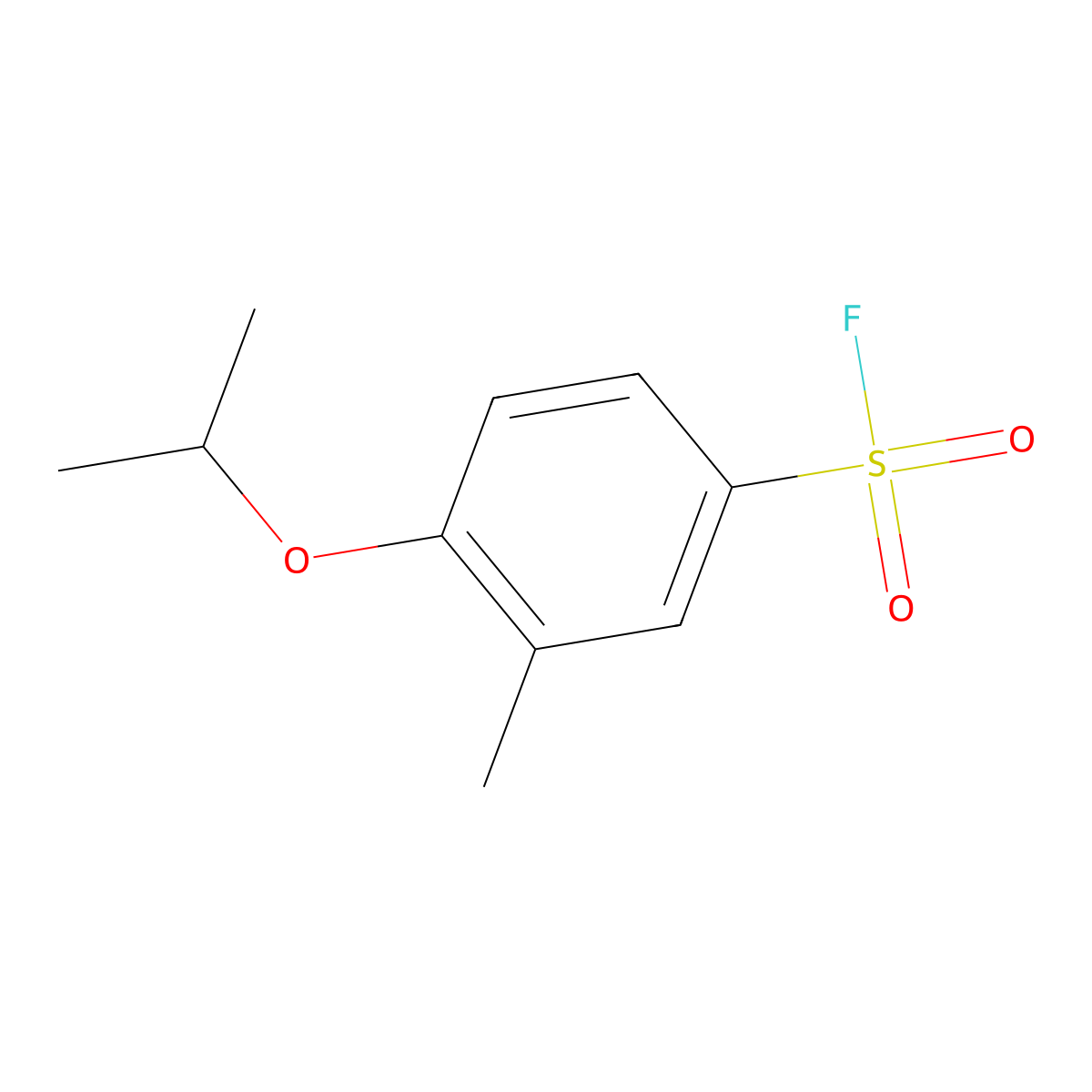 3-Methyl-4-(propan-2-yloxy)benzene-1-sulfonyl fluoride molecular structure, CAS 1368478-98-1