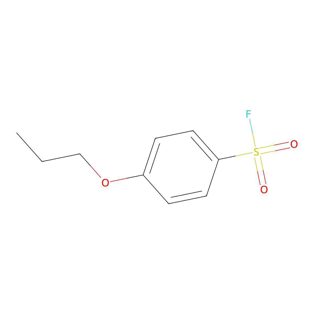 4-Propoxybenzene-1-sulfonyl fluoride molecular structure, CAS 1368488-15-6