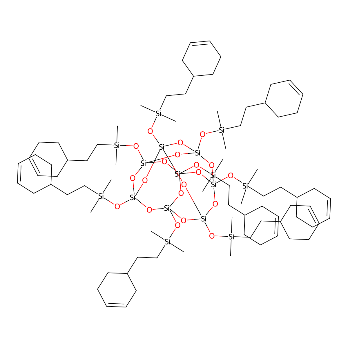Pss-octa(2-(4-cyclohexenyl)ethyldimethy molecular structure, CAS 136849-03-1